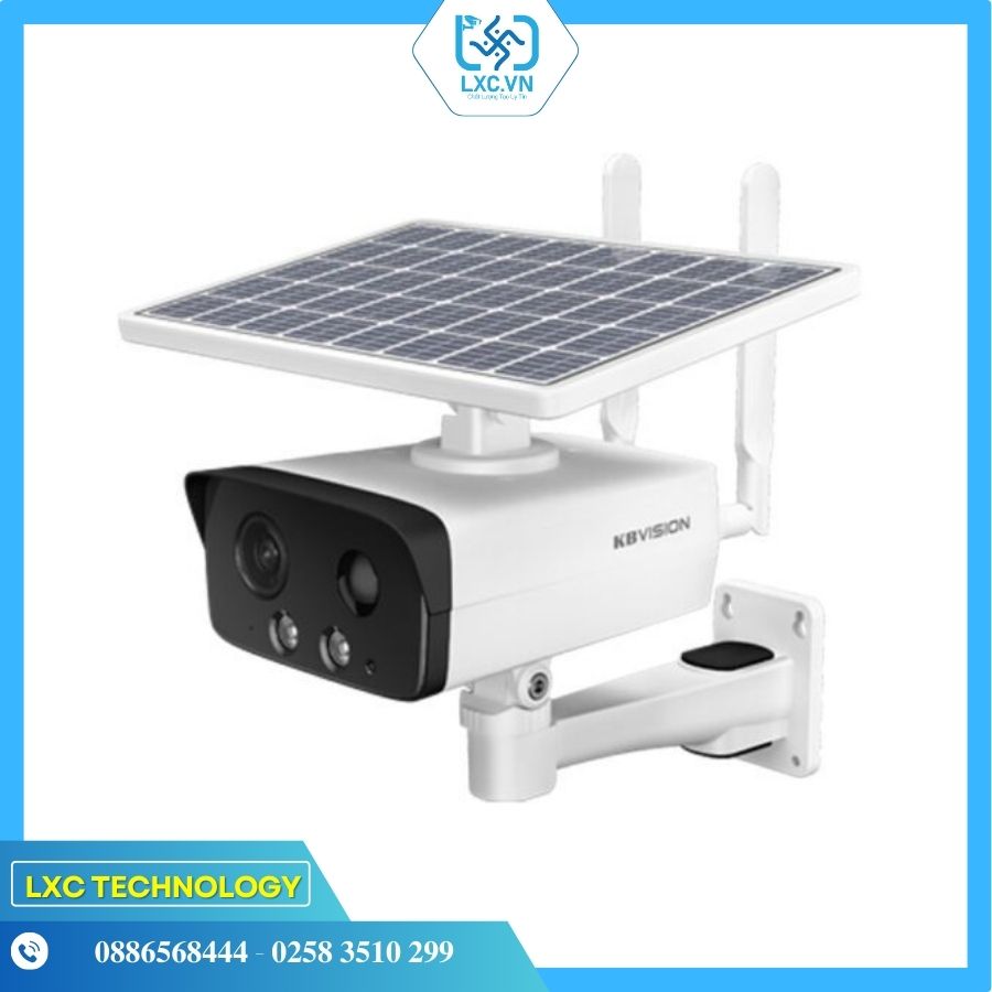 Camera IP 4G tích hợp pin năng lượng mặt trời 4MP KBVISION KX-CF4203GN-AL-SP | Chính hãng