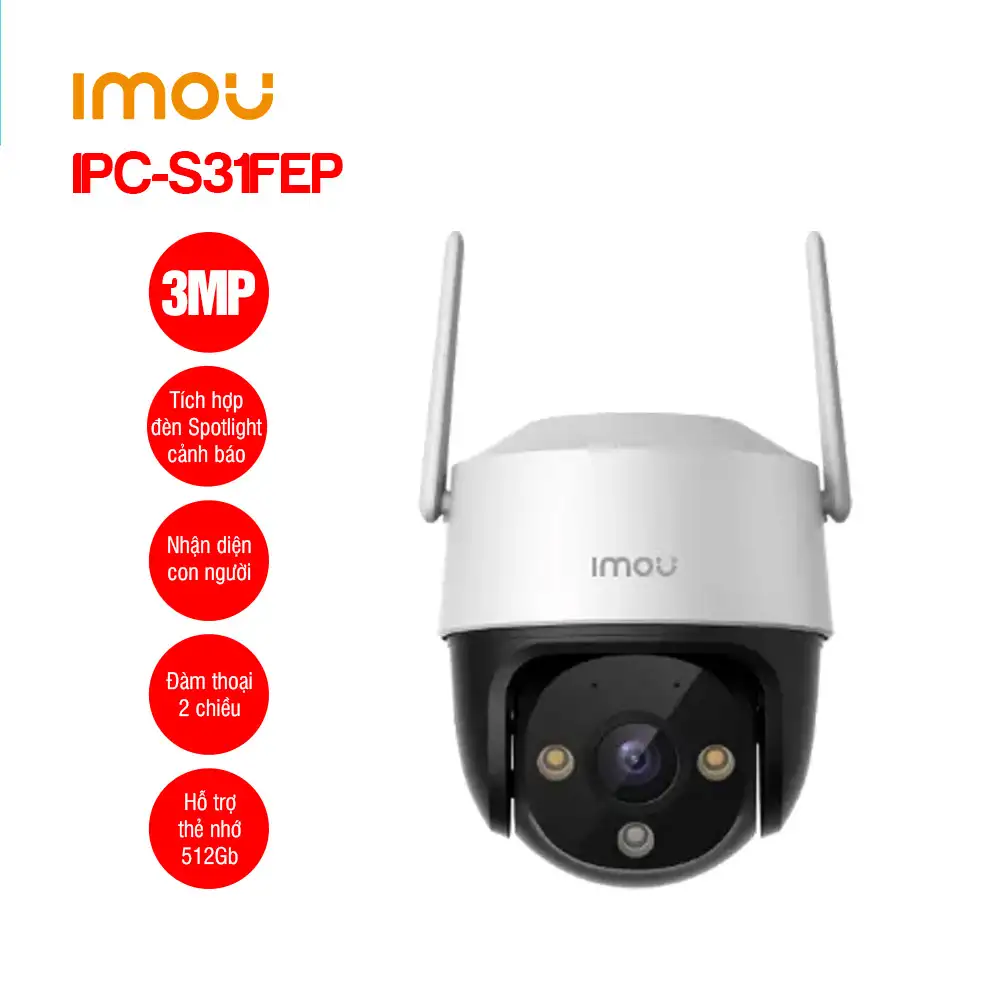 Camera Wifi Full Color IMOU IPC-S31FEP (Cruiser SE+ 3MP)