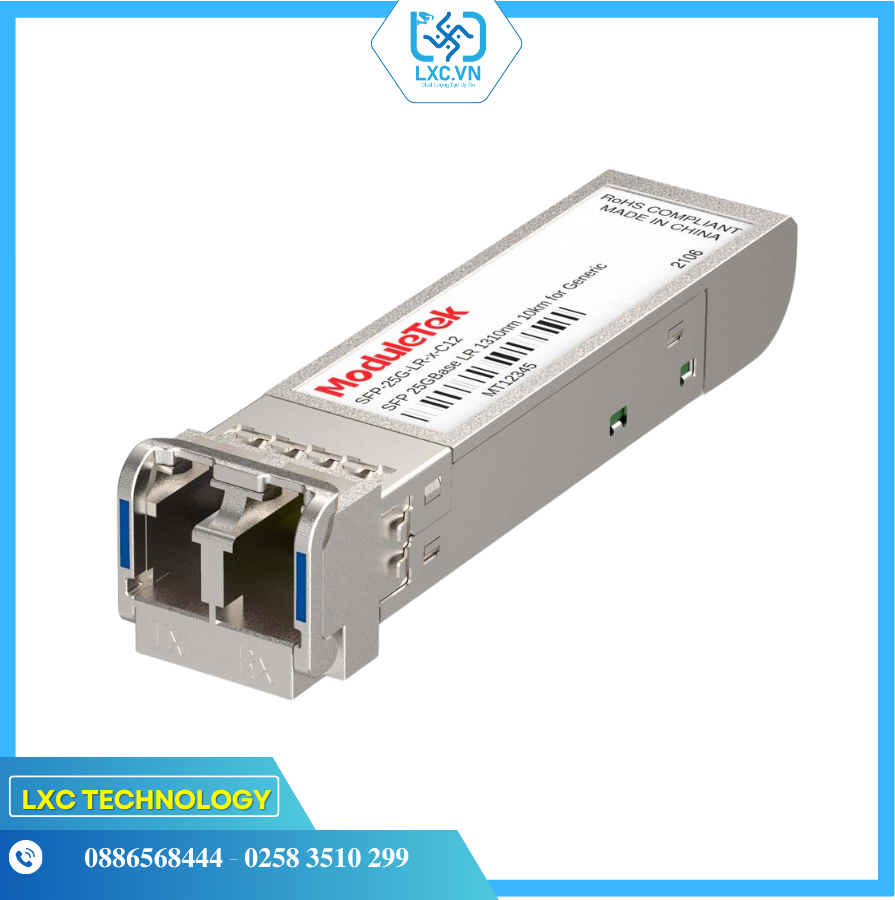 SFP28 Module 25GB 10KM (LR single mode dual core 1310nm,10km,LC) SFP28-25G-LR-SM1310 | Chính hãng