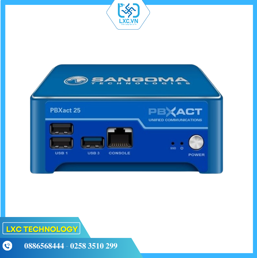Tổng đài IP SANGOMA PBXACT UC 25 / 15 Simultaneous Calls | Chính hãng